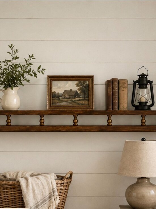 Other - Vintage Wood Shelf Display Balustrade 24" L